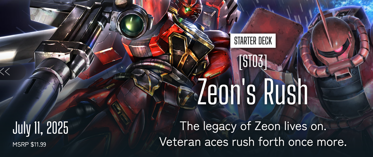 Gundam TCG: Zeon`s Rush Starter (ST03)